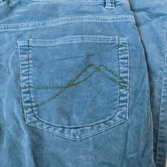 Woman's Sigrid Olsen Blue Corduroy Pants - Picture 5 of 5